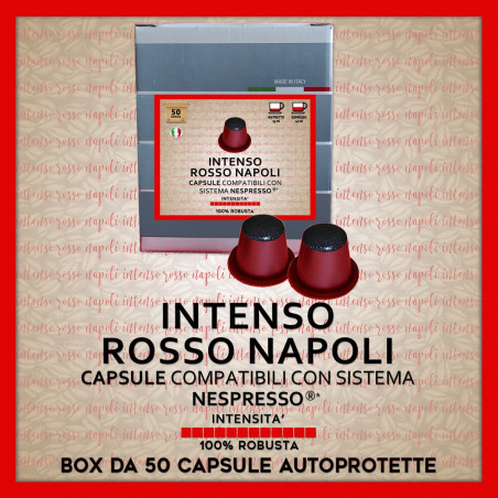 Intenso Rosso Napoli Compatibili Nespresso* 50 Capsule