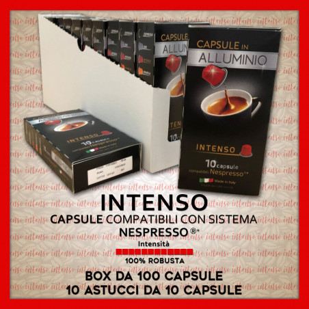 Intenso Compatibili Nespresso* 100 Caps Alluminio