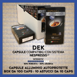 Deka Compatibili Nespresso* 100 Caps Alluminio