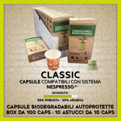 Classic Compatibili Nespresso* 100 Caps Compostabili