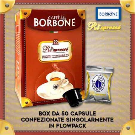 Borbone REspresso Miscela Oro Compatibili Nespresso* 50 Caps