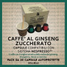 Ginseng Zuccherato Solubile Compatibili Nespresso* 20 Caps