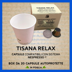 Tisana Relax in Foglia Compatibili Nespresso* 20 Caps