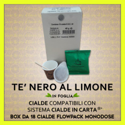 Tè Nero al Limone in Foglia Cialde ESE 44mm 18 Cialde