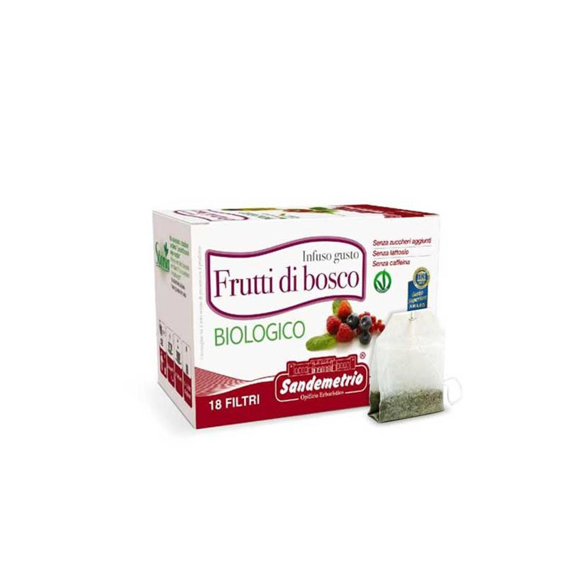 FRUTTI DI BOSCO Infuso Biologico Sandemetrio – 18 Filtri