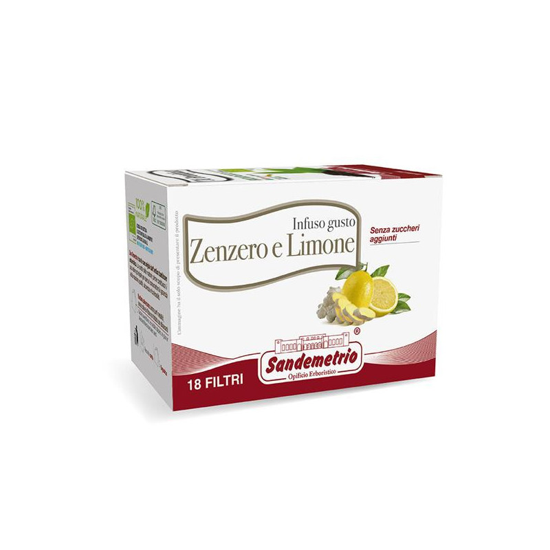 ZENZERO E LIMONE Infuso Sandemetrio – 18 Filtri