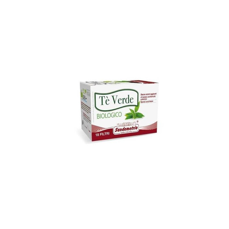 18x Infuso Te Verde Bio Sandemetrio 18 Filtri Te Verde Biologico Senza Aromi Aggiunti Senza Zucchero