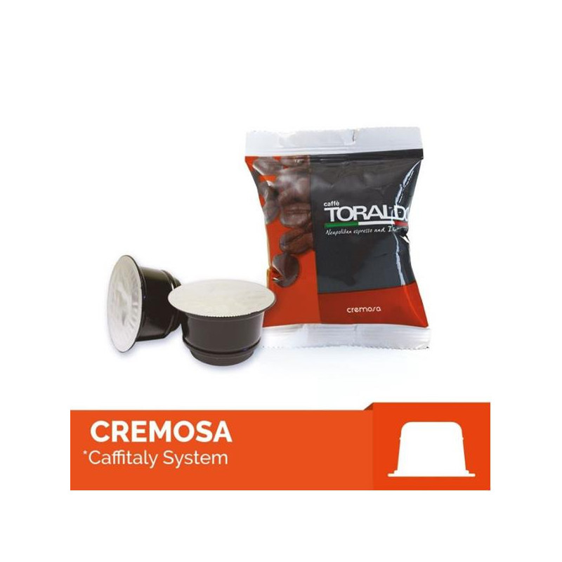 100 CAPSULE CAFFITALY MISCELA CREMOSA CAFFE' TORALDO