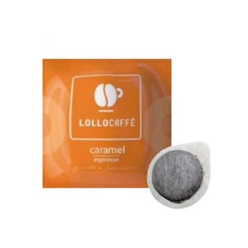 30 CIALDE CAFFE' AROMATIZZATE AL CARAMELLO COMPATIBILI FILTRO CARTA ESE 44 MM