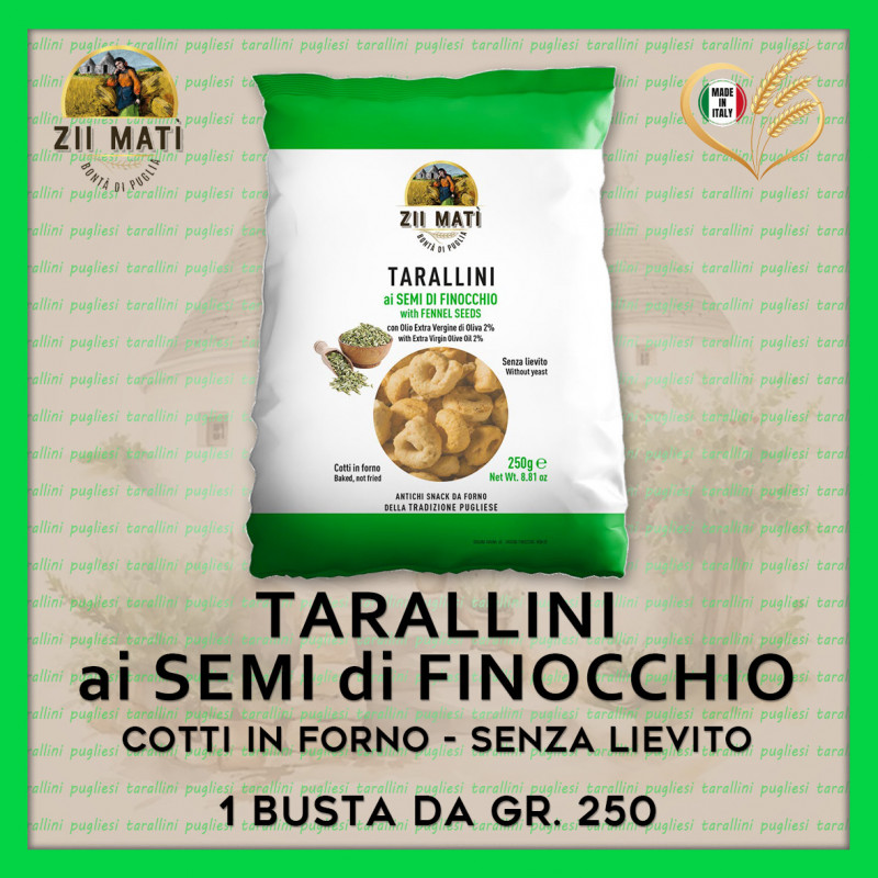 TARALLINI ai semi di FINOCCHIO-gr. 250