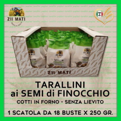 TARALLINI ai semi di FINOCCHIO-18 pz. x gr. 250