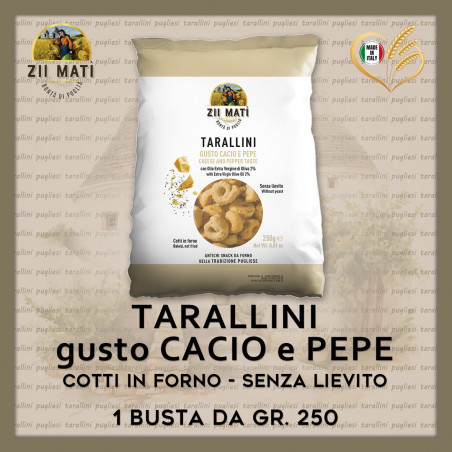 TARALLINI gusto CACIO e PEPE-gr. 250