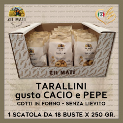 TARALLINI gusto CACIO e PEPE-18 pz. x gr. 250