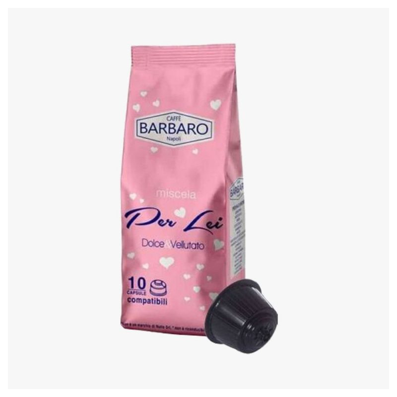 Capsule Caffè Barbaro compatibili DOLCE GUSTO* Rosa - sacchetto 10 cps (€0,225 x PZ)