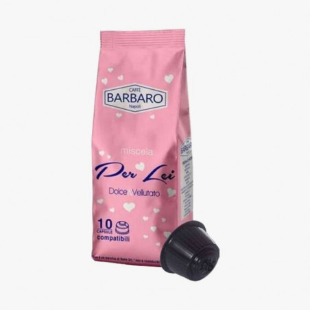 Capsule Caffè Barbaro compatibili DOLCE GUSTO* Rosa - sacchetto 10 cps (€0,225 x PZ)