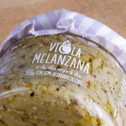 Melanzane in olio EVO e semi di canapa