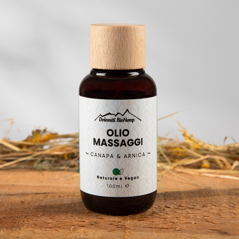 Olio massaggi Canapa & Arnica