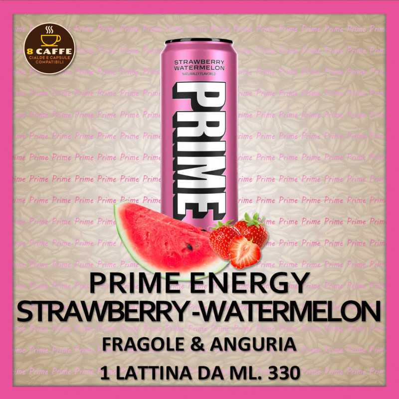 Prime Energy Strawberry & Watermelon – Fragola e anguria – 1 Lattina x ml. 330