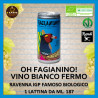 VINO BIOLOGICO BIANCO FERMO Fagianino Romagnolo Beverino LATTINA BLU: MASTER x 6 lattine x ml. 187