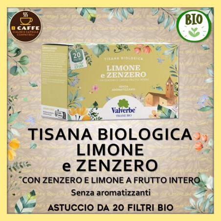 TISANA Bio “LIMONE E ZENZERO”: 20 filtri