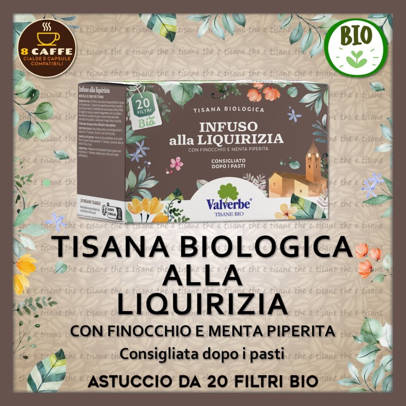 TISANA Bio “LIQUIRIZIA con finocchio e menta piperita”: 20 filtri