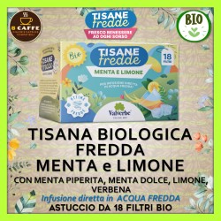 TISANA FREDDA Bio MENTA E LIMONE: 18 filtri