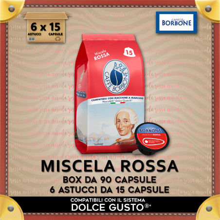 Borbone Miscela Rossa Compatibili Dolce Gusto* 90 Caps