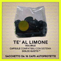 Tè al Limone Solubile Compatibili Dolce Gusto* 16 Caps