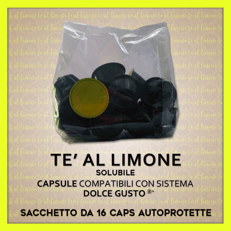 Tè al Limone Solubile Compatibili Dolce Gusto* 16 Caps