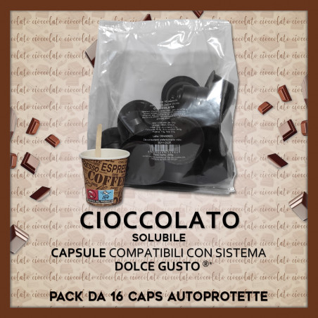 Cioccolato Solubile Compatibili Dolce Gusto* 16 Caps