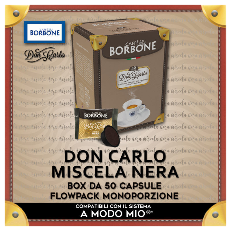 Borbone Don Carlo Miscela Nera Compatibili A Modo Mio* 50 Caps