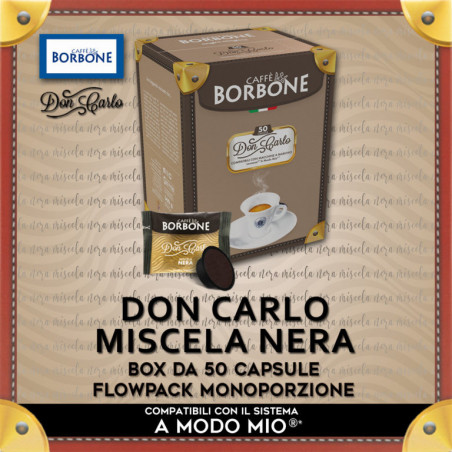 Borbone Don Carlo Miscela Nera Compatibili A Modo Mio* 50 Caps