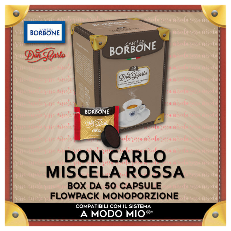 Borbone Don Carlo Miscela Rossa Compatibili A Modo Mio* 50 Caps