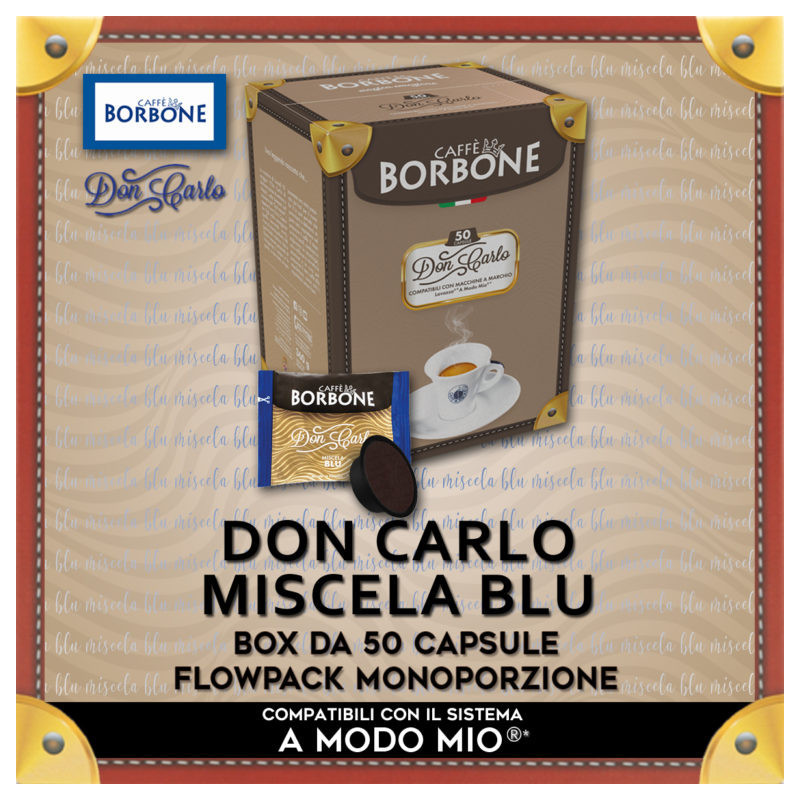 Borbone Don Carlo Miscela Blu Compatibili A Modo Mio* 50 Caps