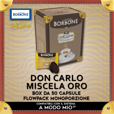 Borbone Don Carlo Miscela Oro Compatibili A Modo Mio* 50 Caps