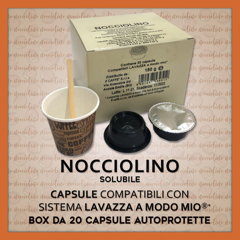 Nocciolino Solubile Compatibili A Modo Mio* 20 Caps