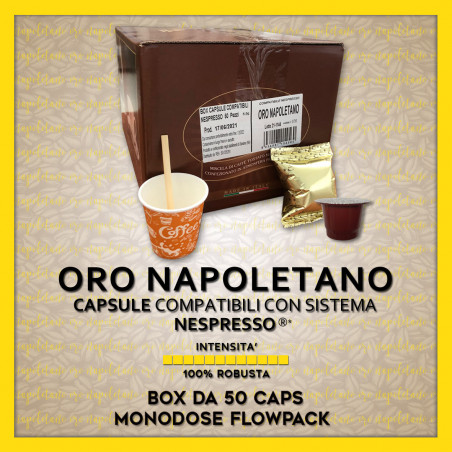 Oro Napoletano Compatibili Nespresso* 50 Caps